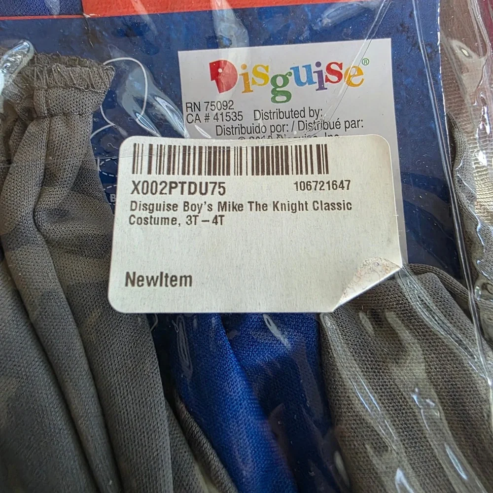 NWT Toddler Mike the Knight Costume - Mike the Knight 3T-4T